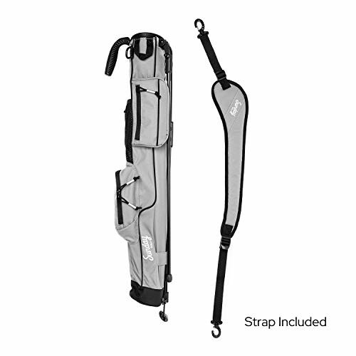 Golf bag with detachable strap included