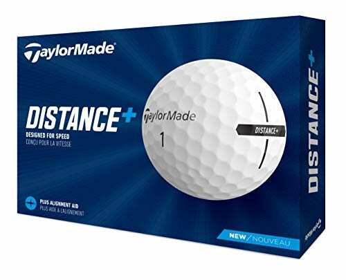 TaylorMade Distance Plus golf balls packaging.